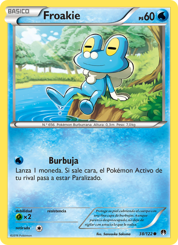 Froakie 38 — BREAKpoint (Spanish Pokémon TCG card)