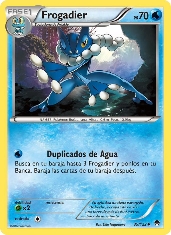 Frogadier 39 — BREAKpoint (Spanish Pokémon TCG card)
