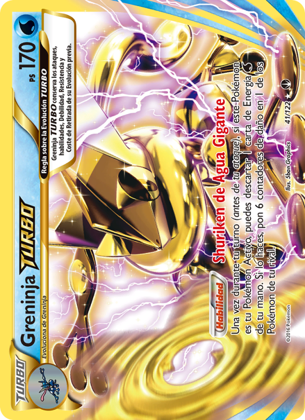 Greninja TURBO 41 — BREAKpoint (Spanish Pokémon TCG card)