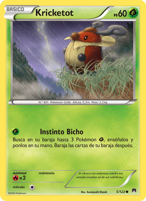 Kricketot 5 — BREAKpoint (Spanish Pokémon TCG card)