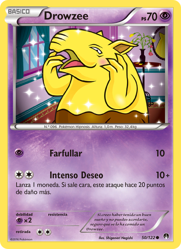 Drowzee 50 — BREAKpoint (Spanish Pokémon TCG card)