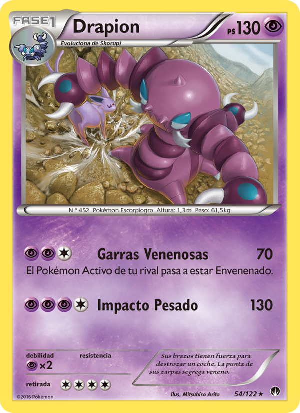 Drapion 54 — BREAKpoint (Spanish Pokémon TCG card)