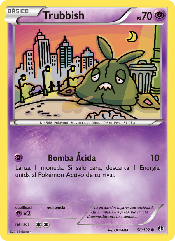 Trubbish 56 — BREAKpoint (Spanish Pokémon TCG card)