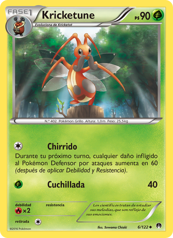 Kricketune 6 — BREAKpoint (Spanish Pokémon TCG card)