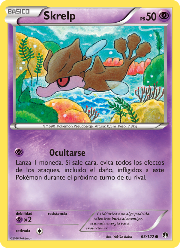 Skrelp 63 — BREAKpoint (Spanish Pokémon TCG card)