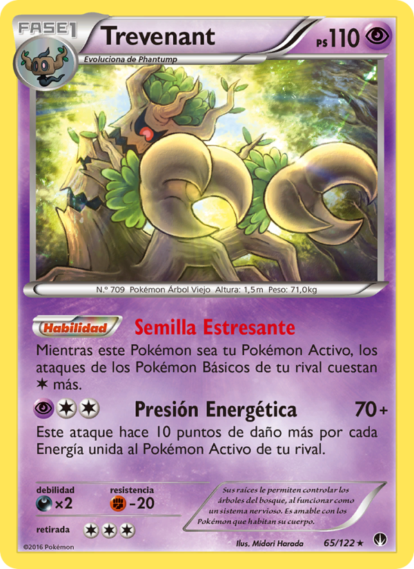 Trevenant 65 — BREAKpoint (Spanish Pokémon TCG card)