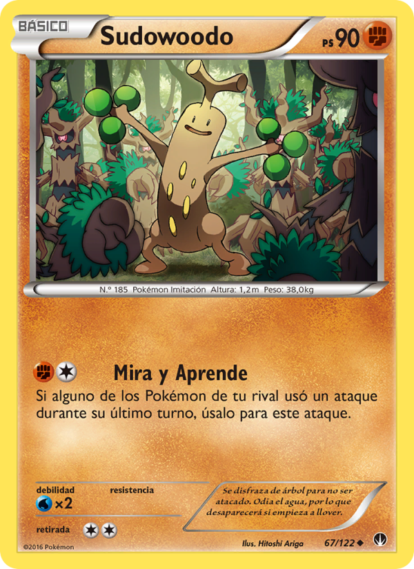 Sudowoodo 67 — BREAKpoint (Spanish Pokémon TCG card)