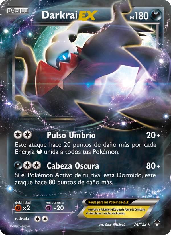 Darkrai EX 74 — BREAKpoint (Spanish Pokémon TCG card)