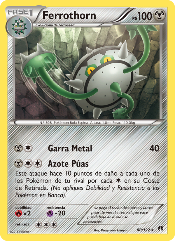 Ferrothorn 80 — BREAKpoint (Spanish Pokémon TCG card)