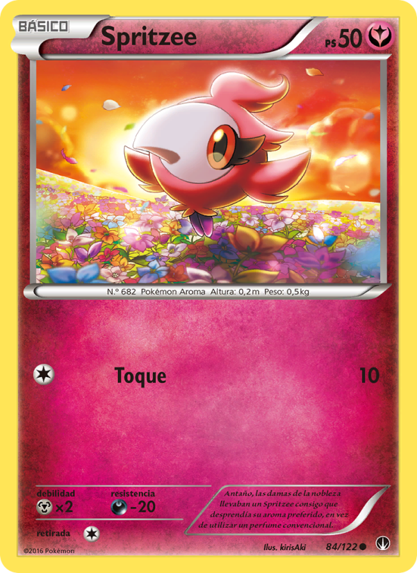 Spritzee 84 — BREAKpoint (Spanish Pokémon TCG card)
