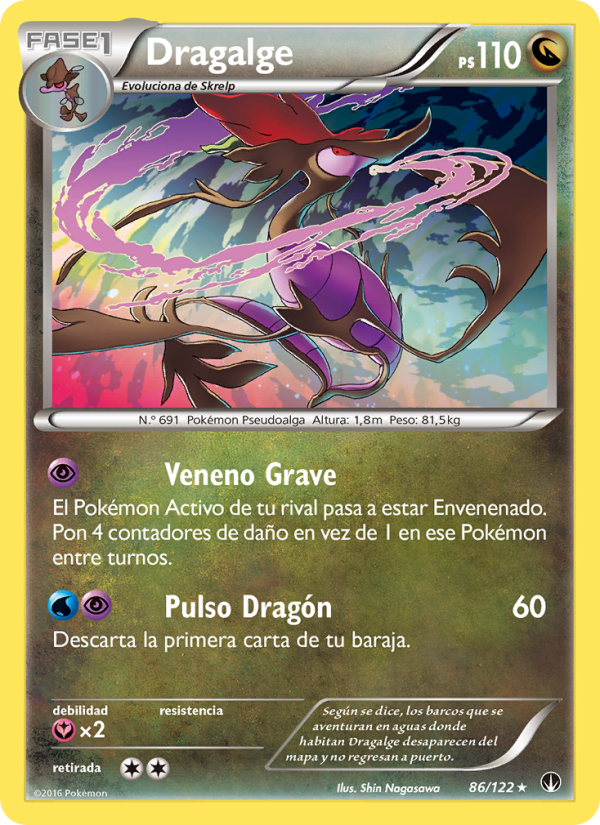 Dragalge 86 — BREAKpoint (Spanish Pokémon TCG card)