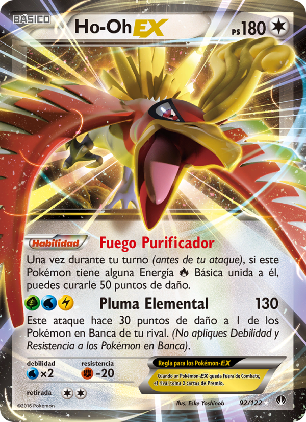 Ho-Oh EX 92 — BREAKpoint (Spanish Pokémon TCG card)