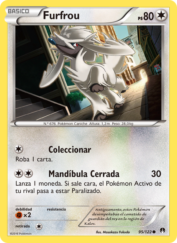 Furfrou 95 — BREAKpoint (Spanish Pokémon TCG card)