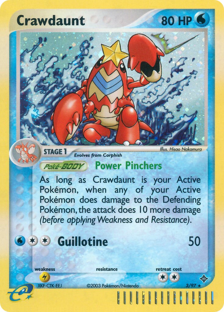 Crawdaunt 003 — EX Drago (Italian Pokémon TCG card)