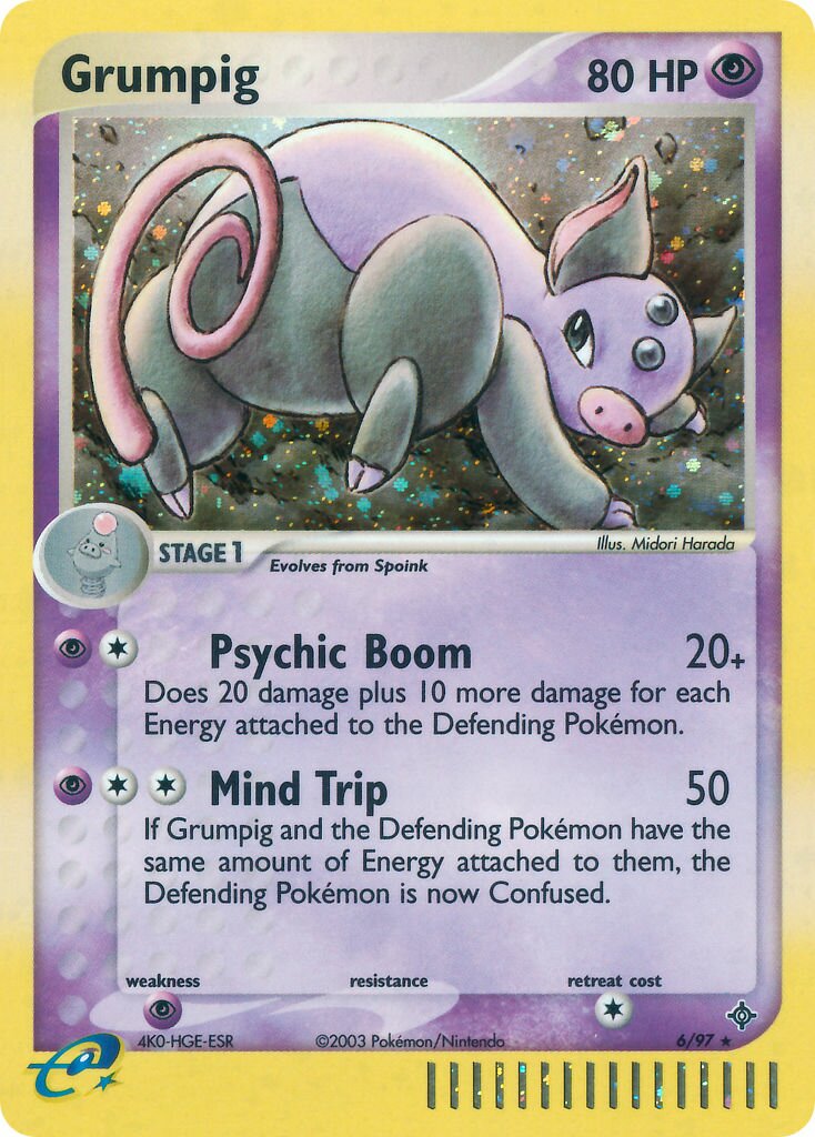 Grumpig 006 — EX Drago (Italian Pokémon TCG card)
