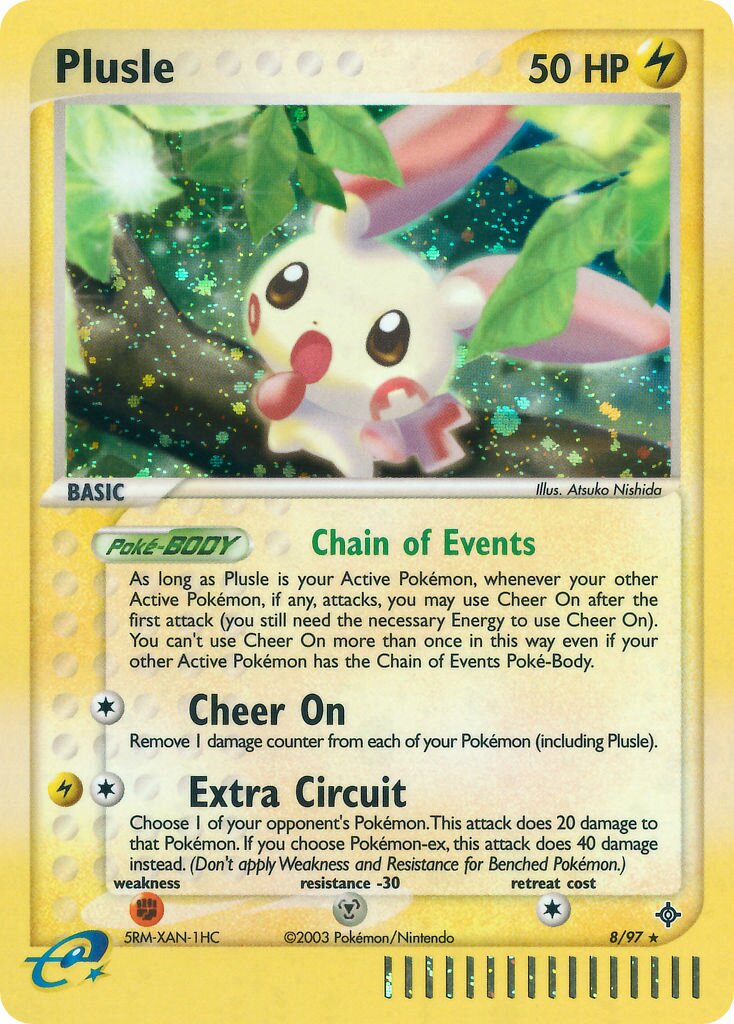 Plusle 008 — EX Drago (Italian Pokémon TCG card)