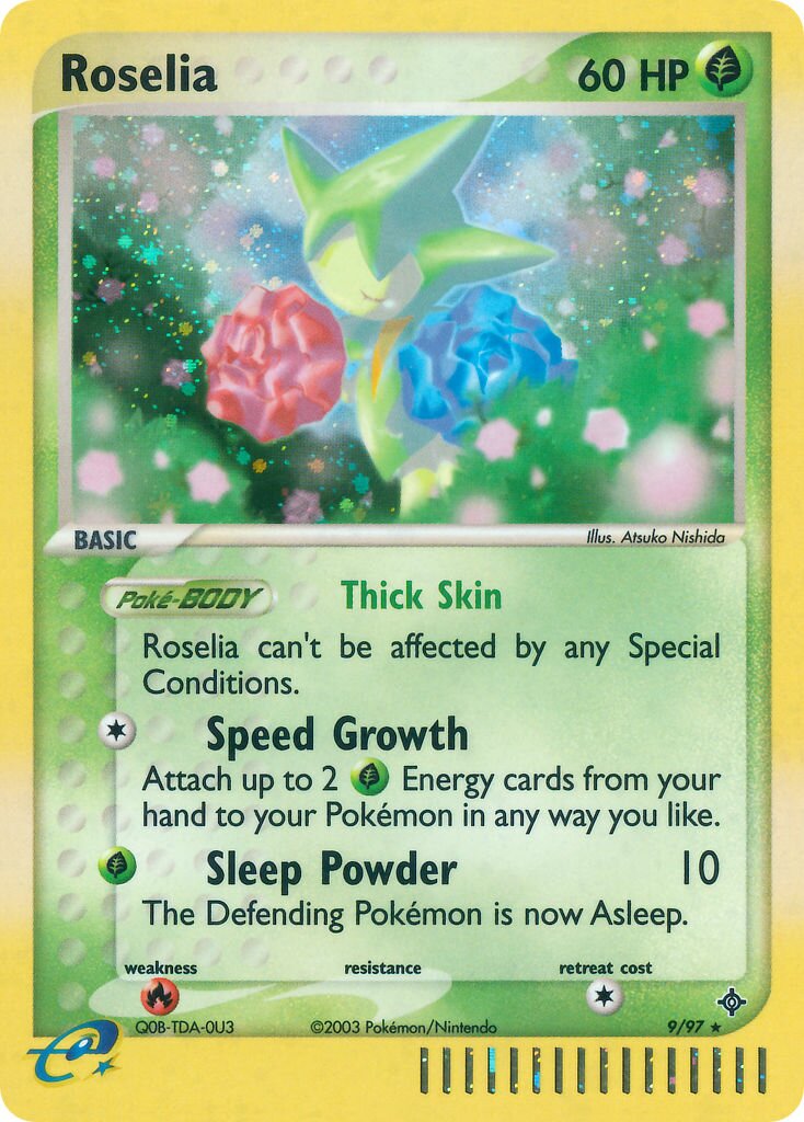Roselia 009 — EX Drago (Italian Pokémon TCG card)