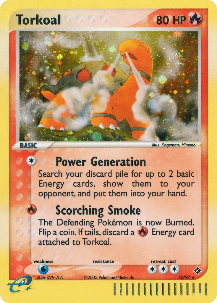 Torkoal 012 — EX Drago (Italian Pokémon TCG card)