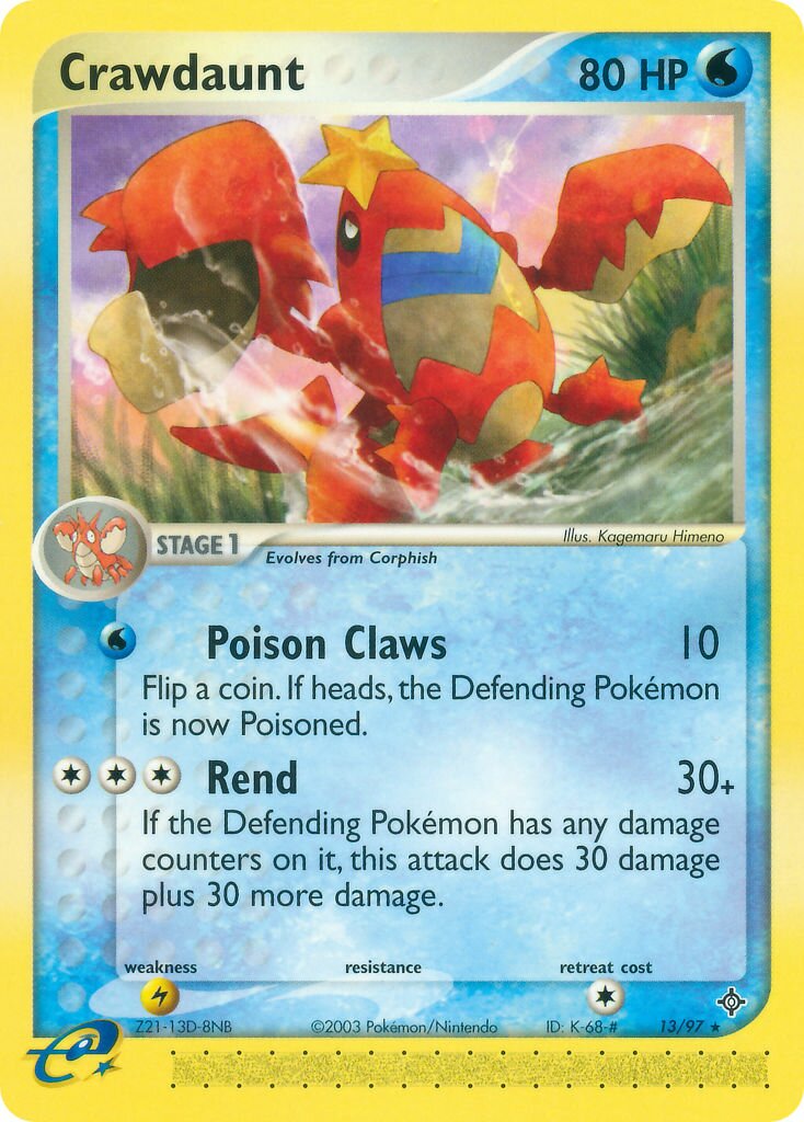 Crawdaunt 013 — EX Drago (Italian Pokémon TCG card)