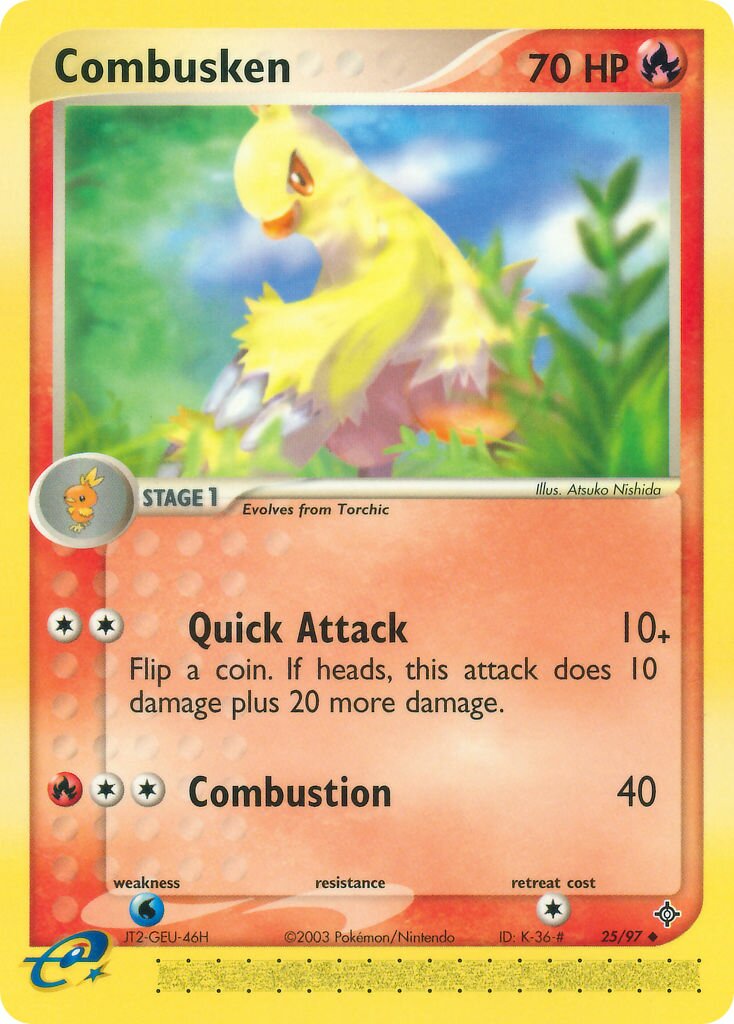 Combusken 025 — EX Drago (Italian Pokémon TCG card)