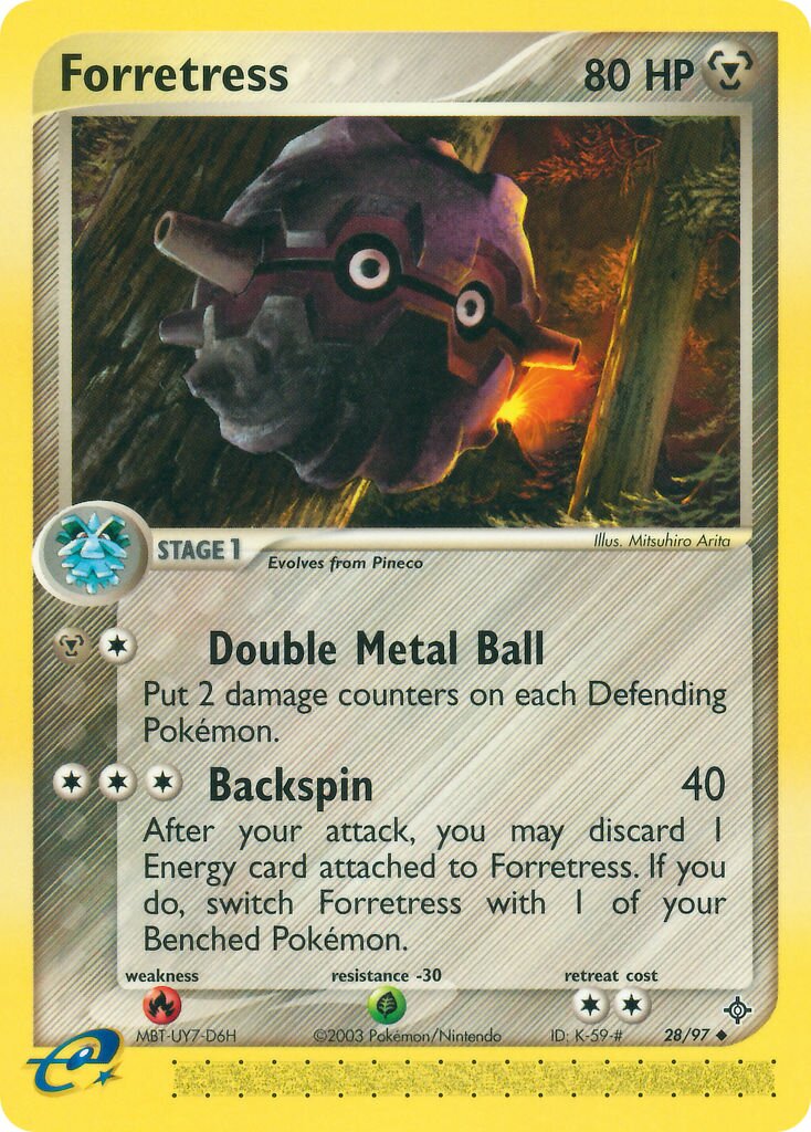 Forretress 028 — EX Drago (Italian Pokémon TCG card)