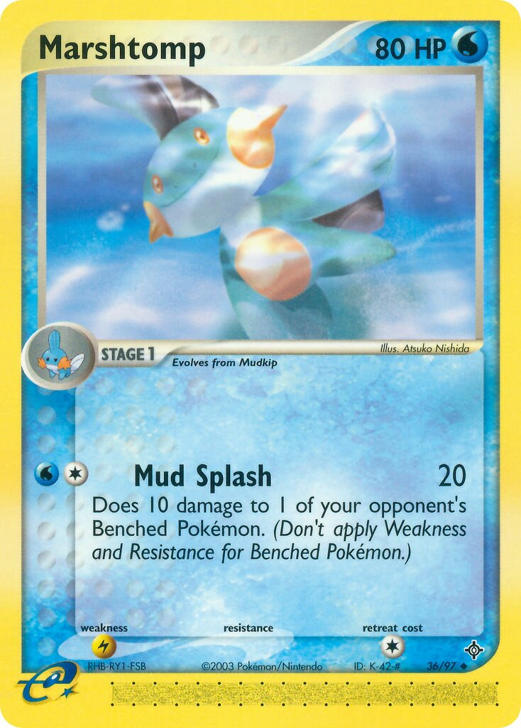 Marshtomp 036 — EX Drago (Italian Pokémon TCG card)