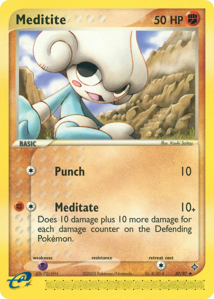 Meditite 037 — EX Drago (Italian Pokémon TCG card)