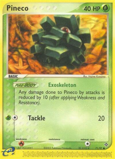 Pineco 071 — EX Drago (Italian Pokémon TCG card)