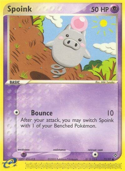 Spoink 073 — EX Drago (Italian Pokémon TCG card)