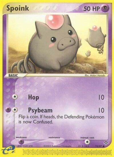 Spoink 074 — EX Drago (Italian Pokémon TCG card)