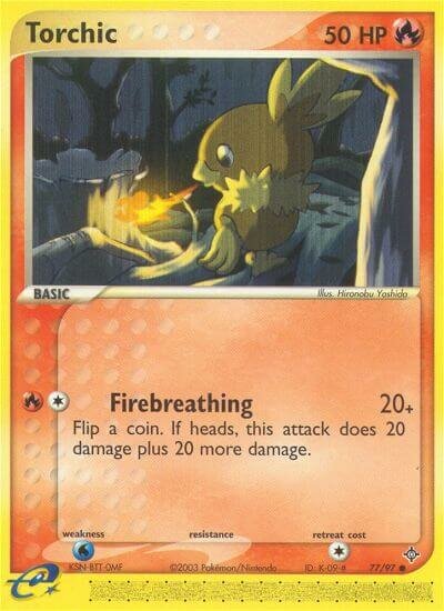 Torchic 077 — EX Drago (Italian Pokémon TCG card)