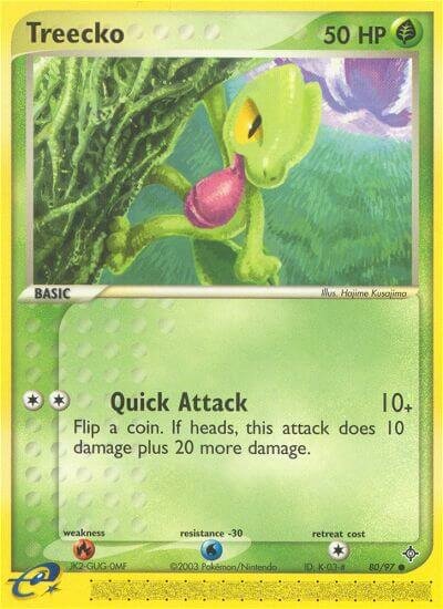 Treecko 080 — EX Drago (Italian Pokémon TCG card)