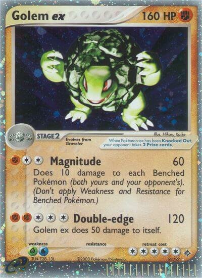 Golem ex 091 — EX Drago (Italian Pokémon TCG card)