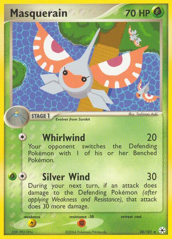 Masquerain 020 — EX Leggende Nascoste (Italian Pokémon TCG card)