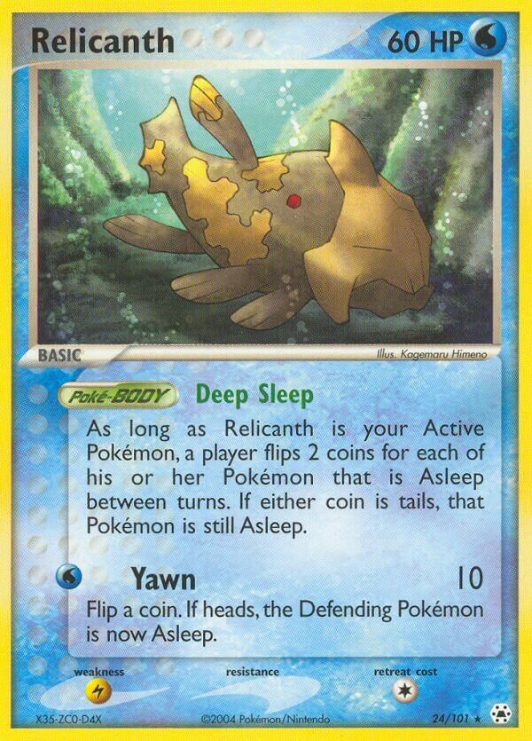 Relicanth 024 — EX Leggende Nascoste (Italian Pokémon TCG card)