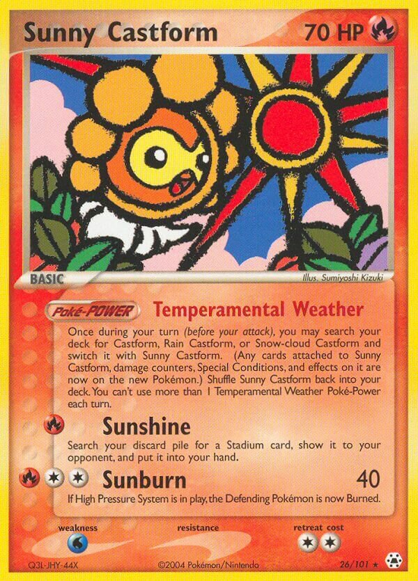 Sunny Castform 026 — EX Leggende Nascoste (Italian Pokémon TCG card)