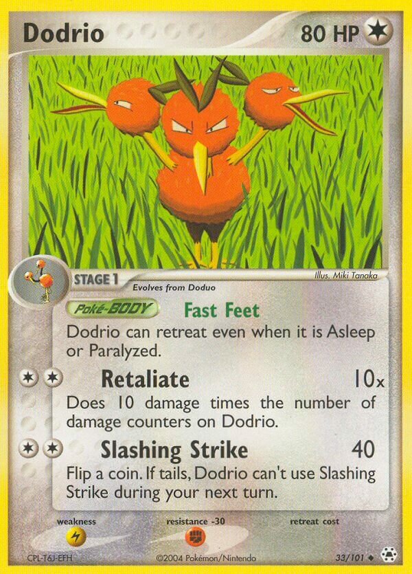 Dodrio 033 — EX Leggende Nascoste (Italian Pokémon TCG card)