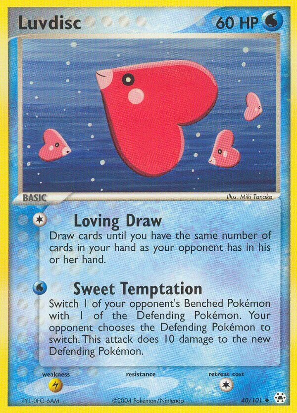 Luvdisc 040 — EX Leggende Nascoste (Italian Pokémon TCG card)