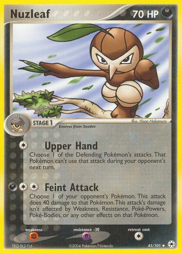 Nuzleaf 045 — EX Leggende Nascoste (Italian Pokémon TCG card)