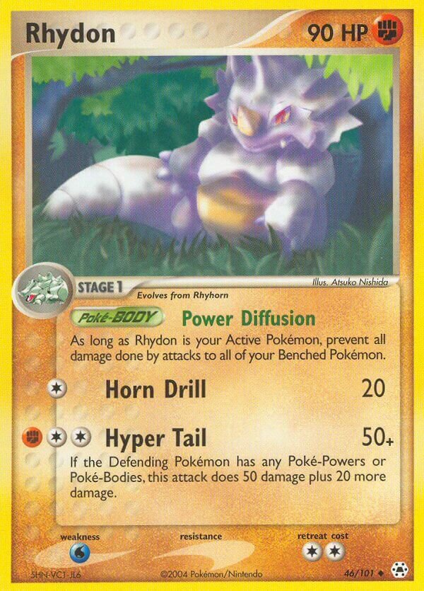 Rhydon 046 — EX Leggende Nascoste (Italian Pokémon TCG card)