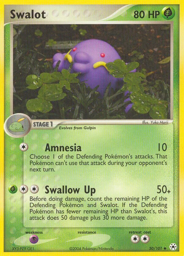 Swalot 050 — EX Leggende Nascoste (Italian Pokémon TCG card)