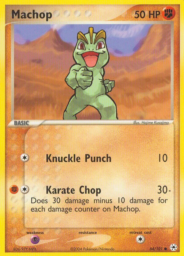 Machop 064 — EX Leggende Nascoste (Italian Pokémon TCG card)