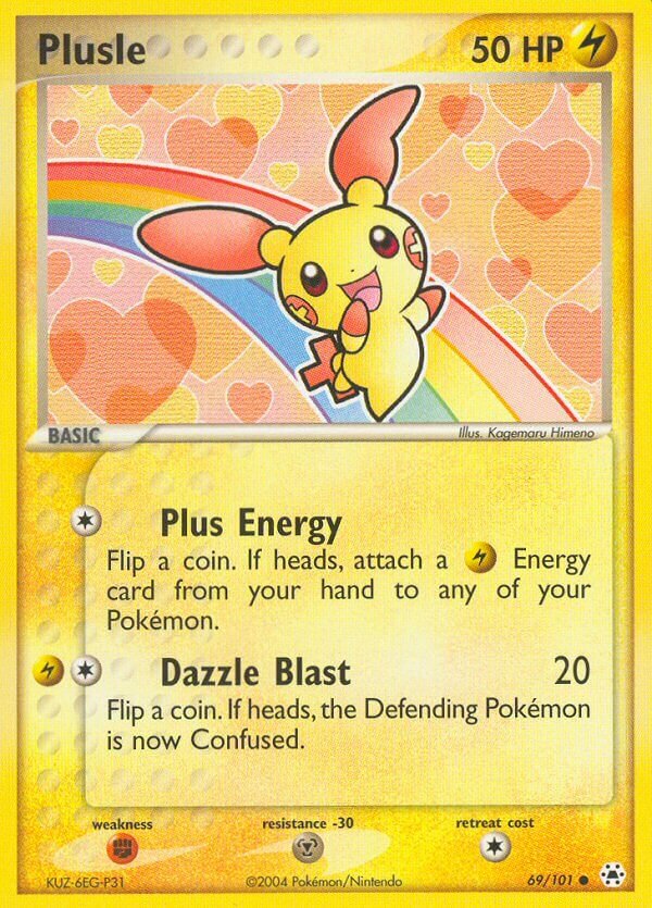 Plusle 069 — EX Leggende Nascoste (Italian Pokémon TCG card)