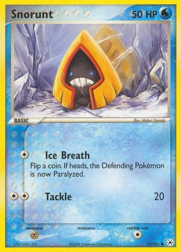 Snorunt 073 — EX Leggende Nascoste (Italian Pokémon TCG card)