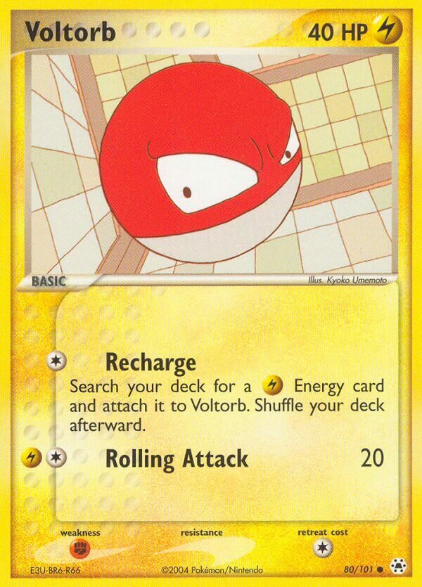 Voltorb 080 — EX Leggende Nascoste (Italian Pokémon TCG card)