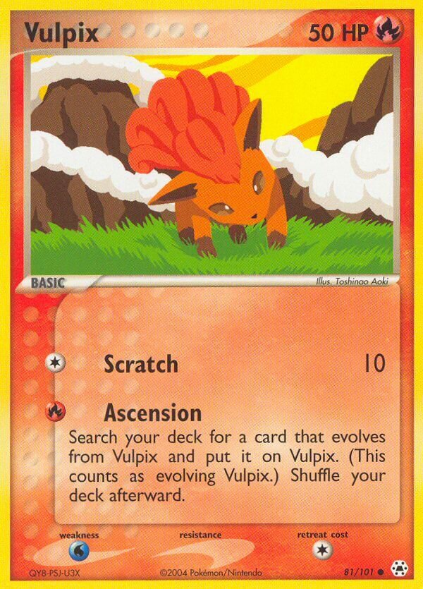 Vulpix 081 — EX Leggende Nascoste (Italian Pokémon TCG card)