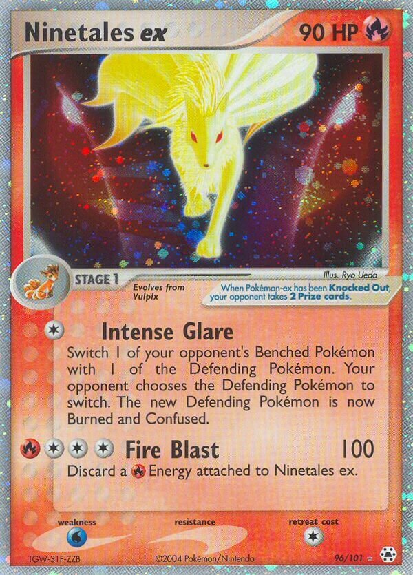 Ninetales ex 096 — EX Leggende Nascoste (Italian Pokémon TCG card)
