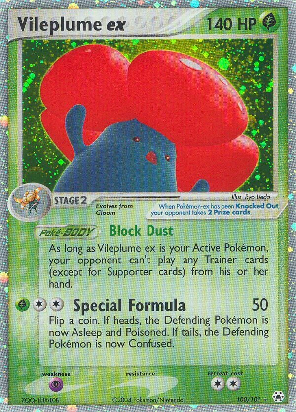 Vileplume ex 100 — EX Leggende Nascoste (Italian Pokémon TCG card)