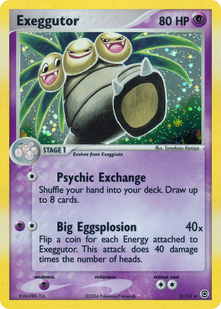 Exeggutor 005 — EX RossoFuoco e VerdeFoglia (Italian Pokémon TCG card)