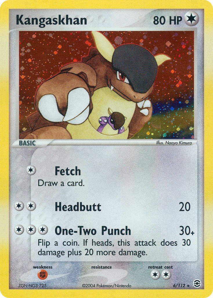 Kangaskhan 006 — EX RossoFuoco e VerdeFoglia (Italian Pokémon TCG card)